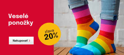 Veselé ponožky zľava 20 %